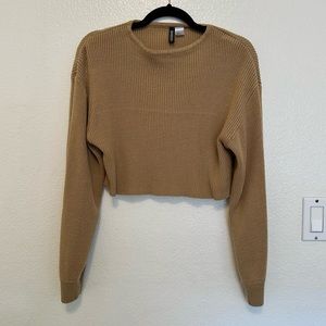 Brown Cropped Sweater | Size Small